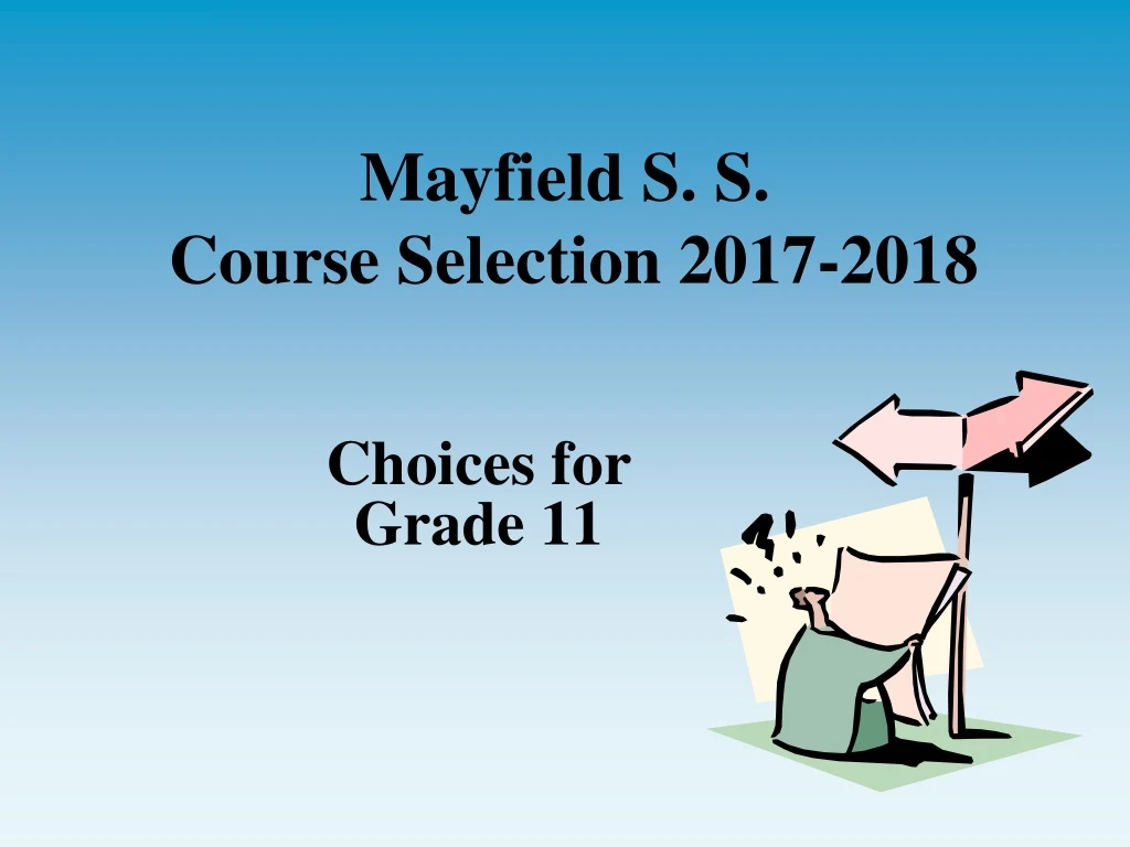 mayfield s s course selection 2017 2018