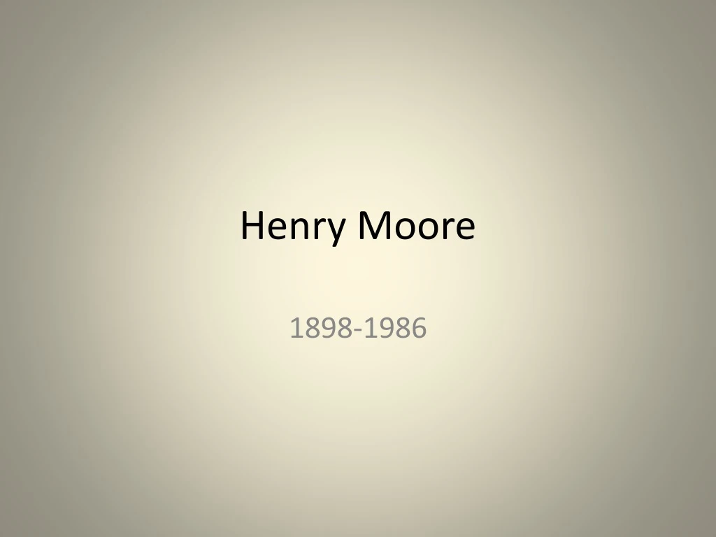 henry moore