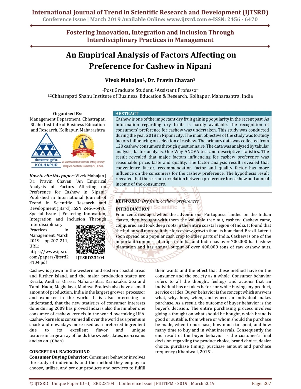 international journal of trend in scientific