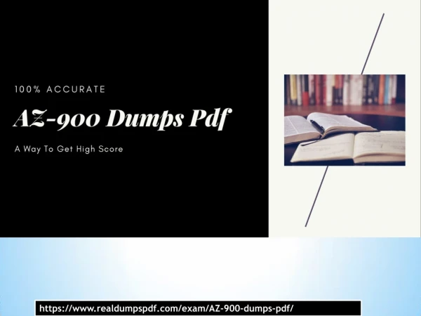 Az-900 Dumps Pdf A Myth To Attain High Score In AZ-900 Exam