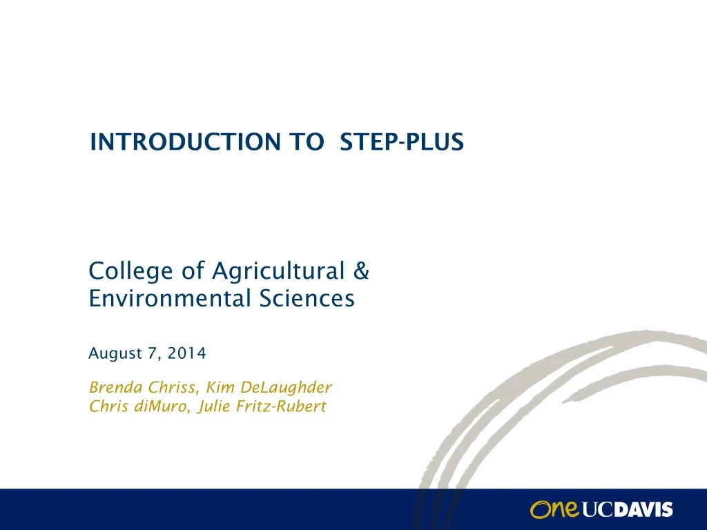 introduction to step plus