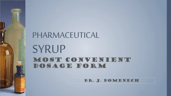 PHARMACEUTICAL SYRUP