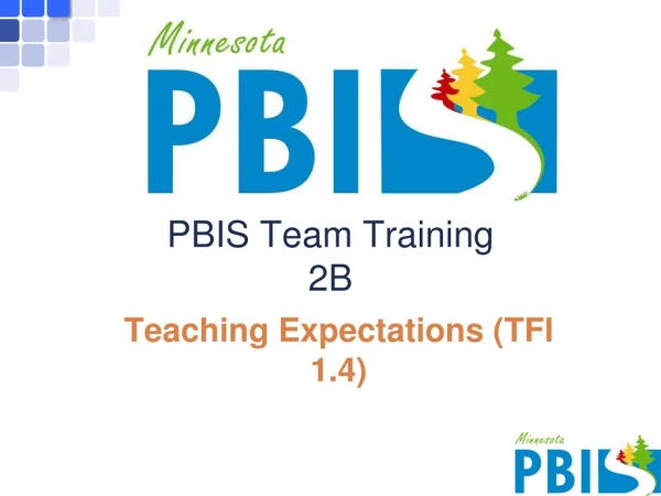 PBIS Team Training 2B