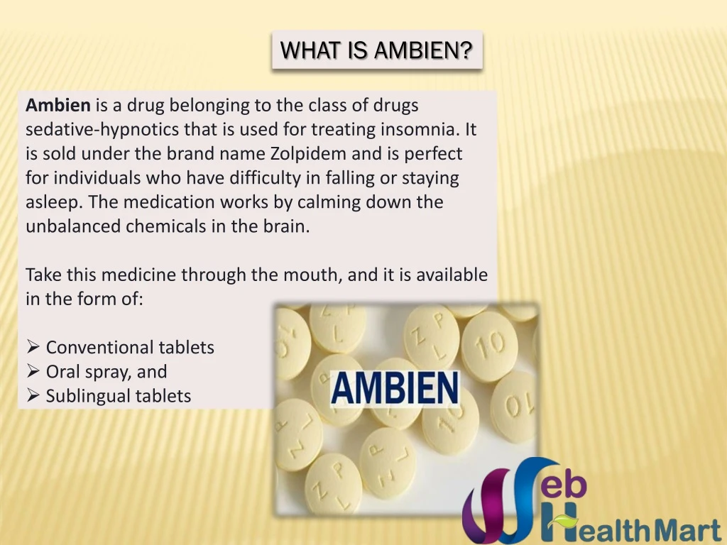 what is ambien