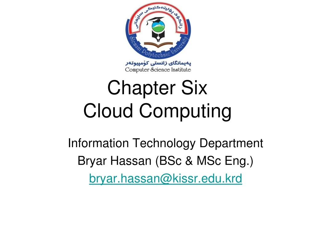 chapter six cloud computing