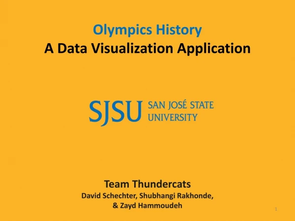Olympics History A Data Visualization Application