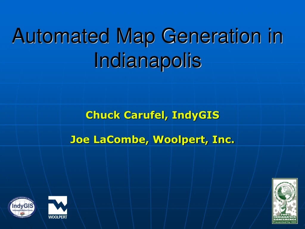 automated map generation in indianapolis