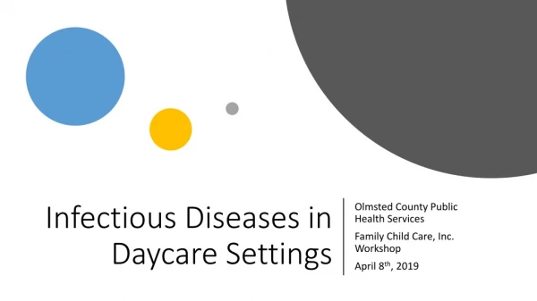 Infectious Diseases in Daycare Settings