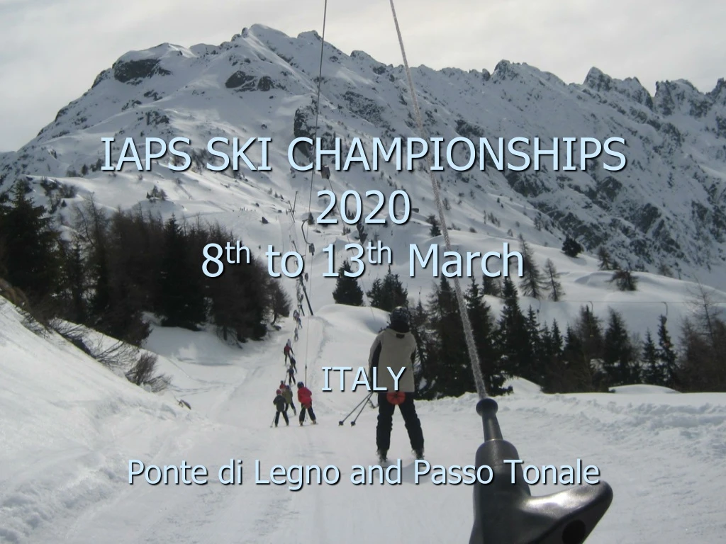 iaps ski championships 2020 8 th to 13 th march