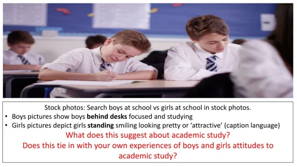 Stock photos: Search boys at school vs girls at school in stock photos.