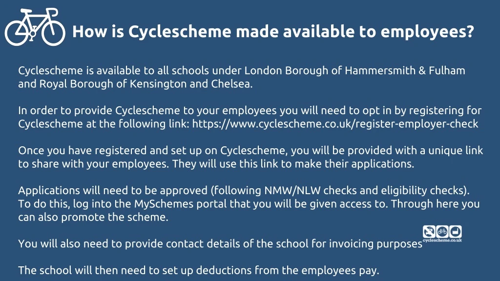 how is cyclescheme made available to employees