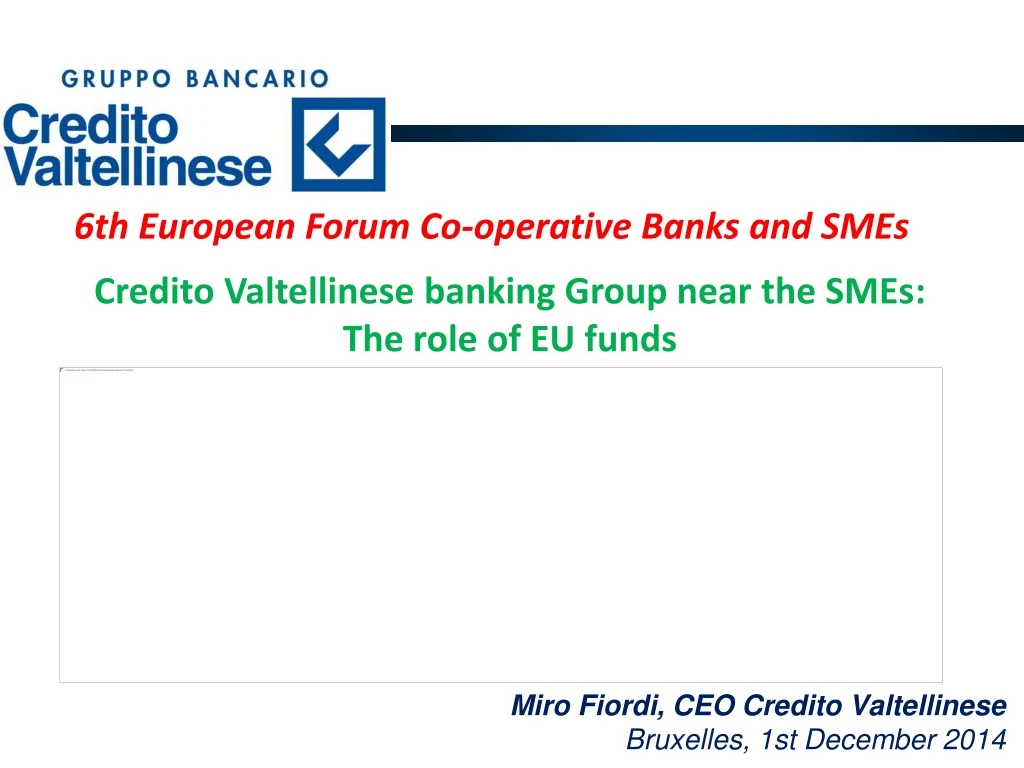 6th european forum co operative banks and smes