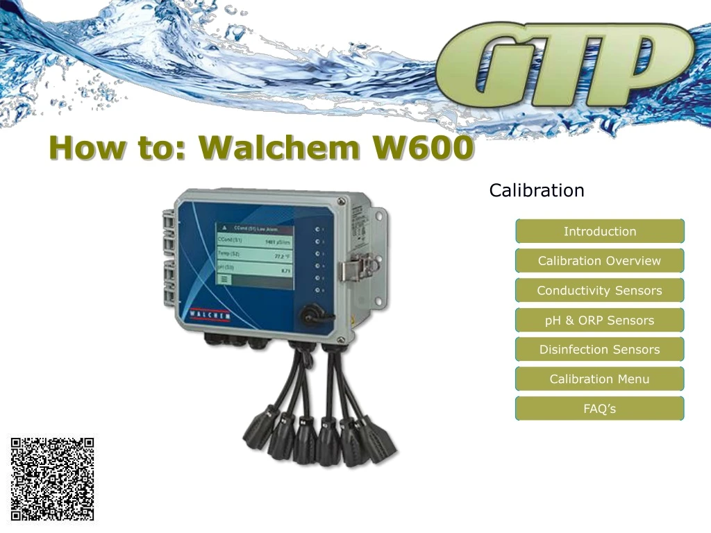 how to walchem w600