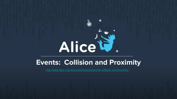 Events: Collision and Proximity