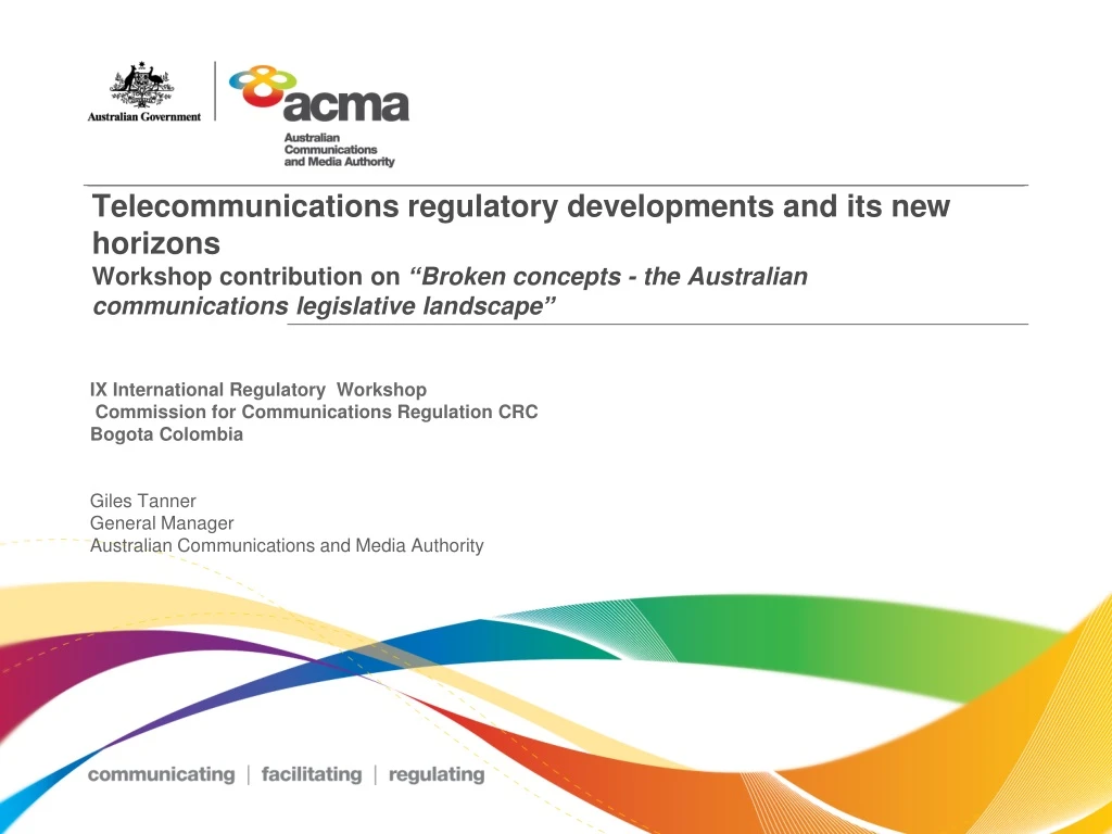 telecommunications regulatory developments