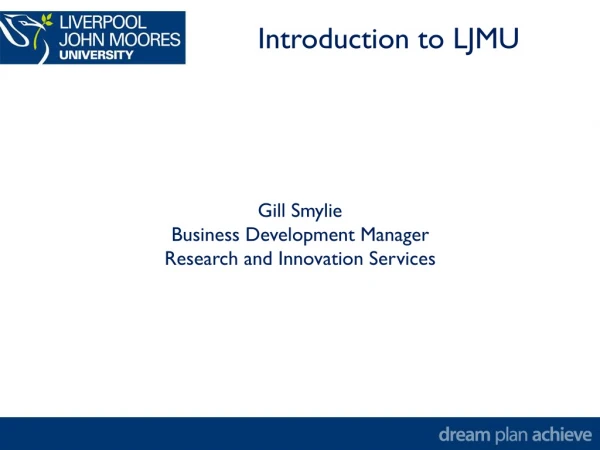 Gill Smylie Business Development Manager Research and Innovation Services