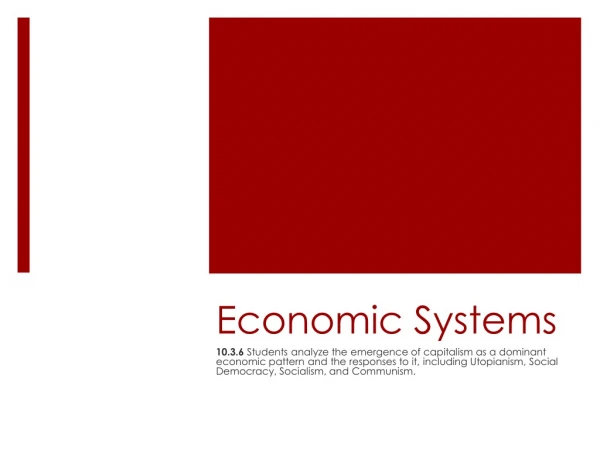 Economic Systems