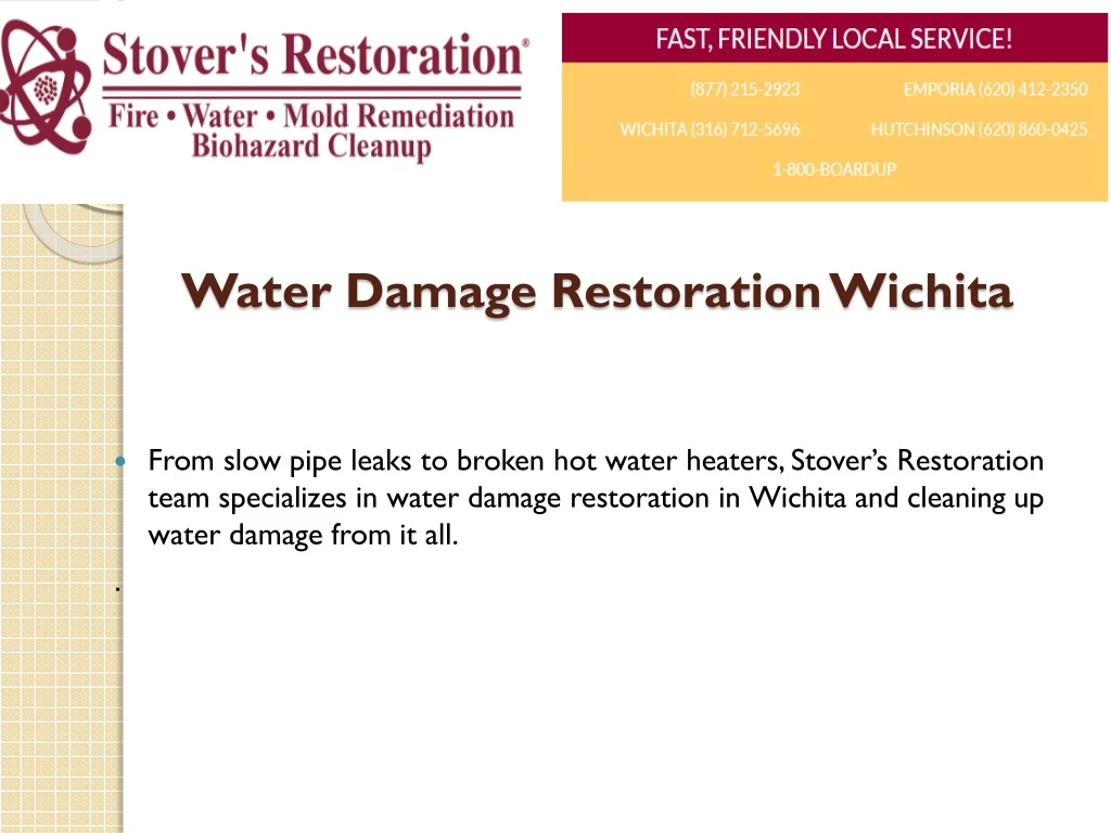 water damage restoration wichita