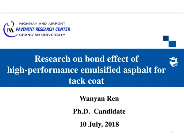Research on bond effect of high-performance emulsified asphalt for tack coat
