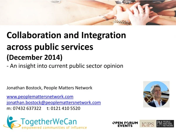 Collaboration and Integration a cross public services ( December 2014)