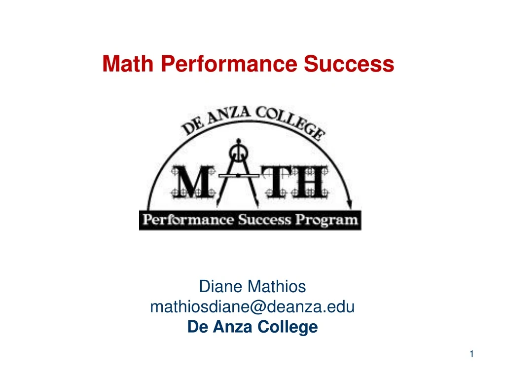 math performance success