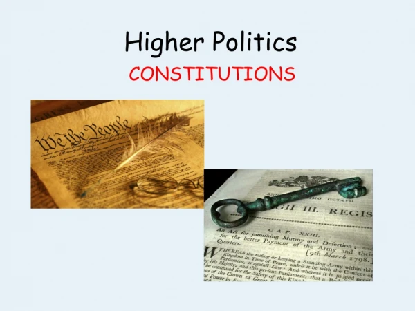 Higher Politics