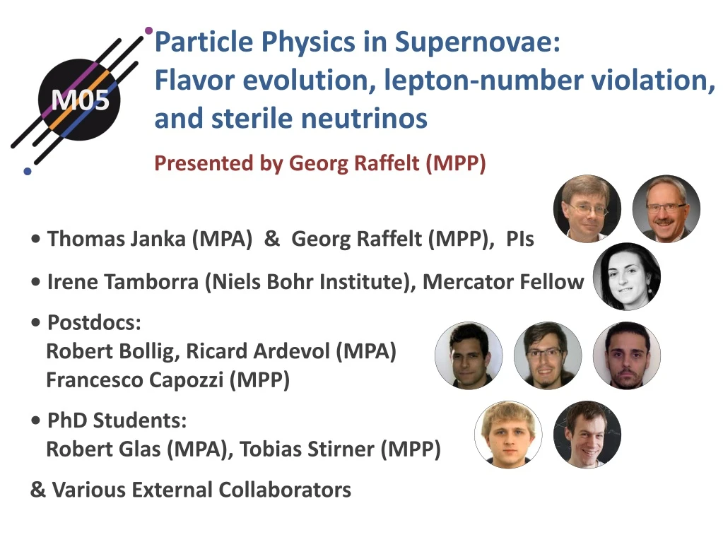 particle physics in supernovae flavor evolution lepton number violation and sterile neutrinos