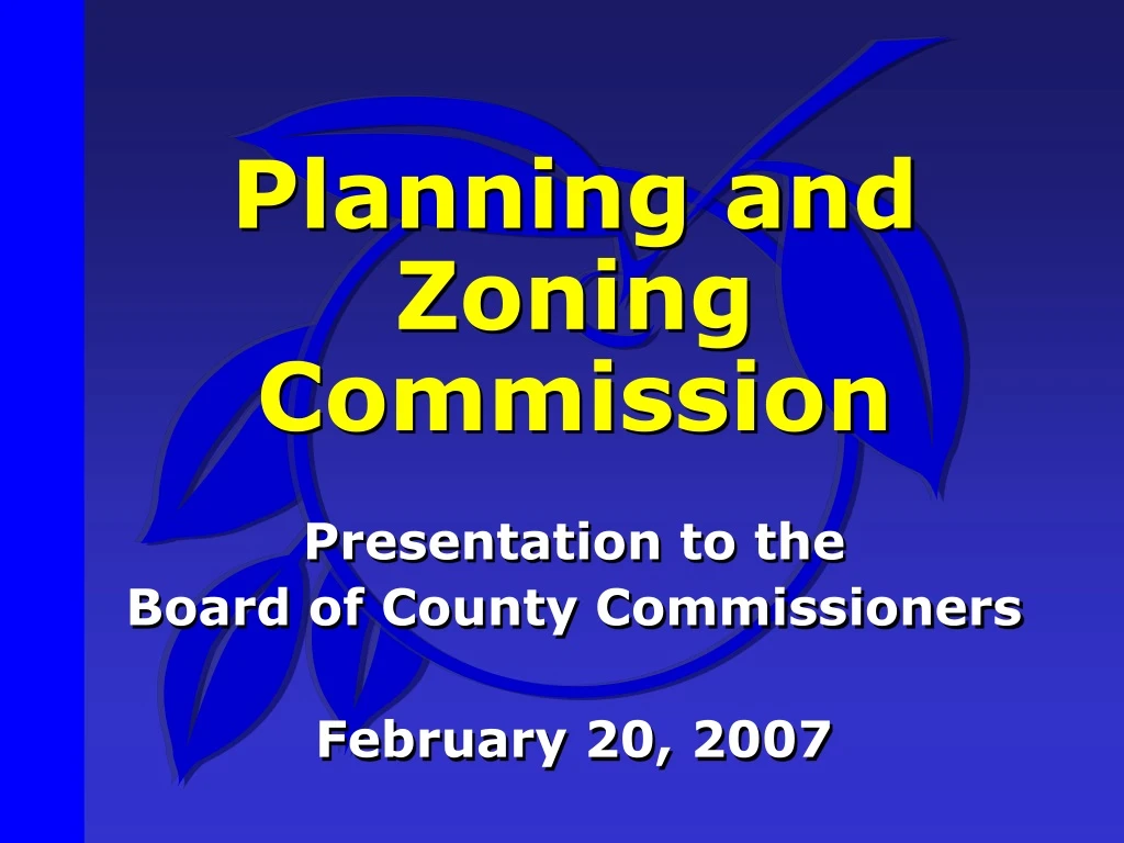 planning and zoning commission