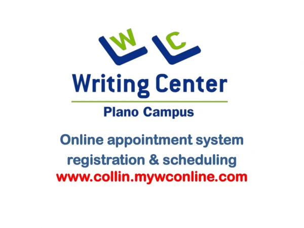 Online appointment system registration &amp; scheduling collin.mywconline