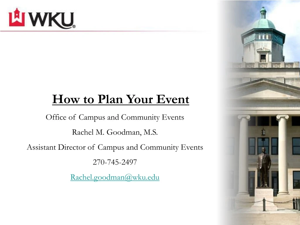 how to plan your event office of campus