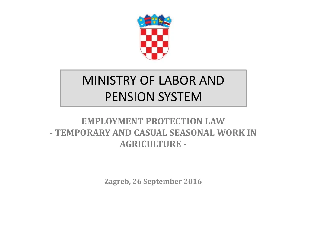 employment protection law temporary and casual seasonal work in agriculture