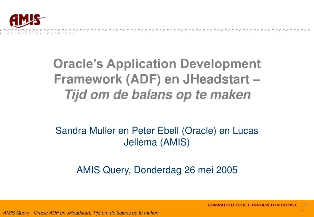 oracle s application development framework adf en jheadstart tijd om de balans op te maken