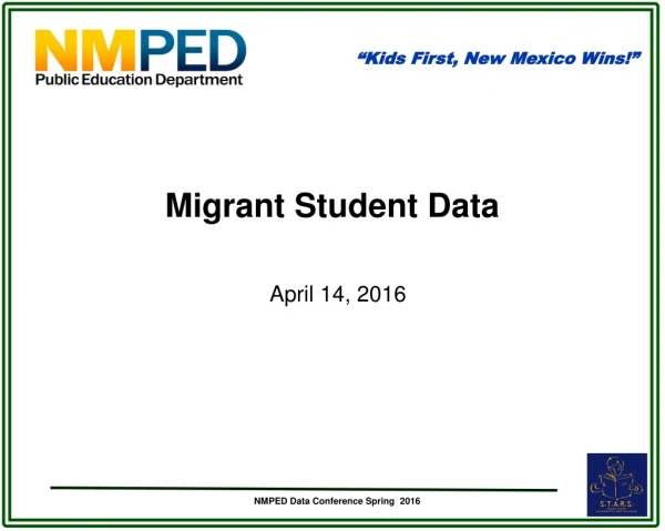 Migrant Student Data