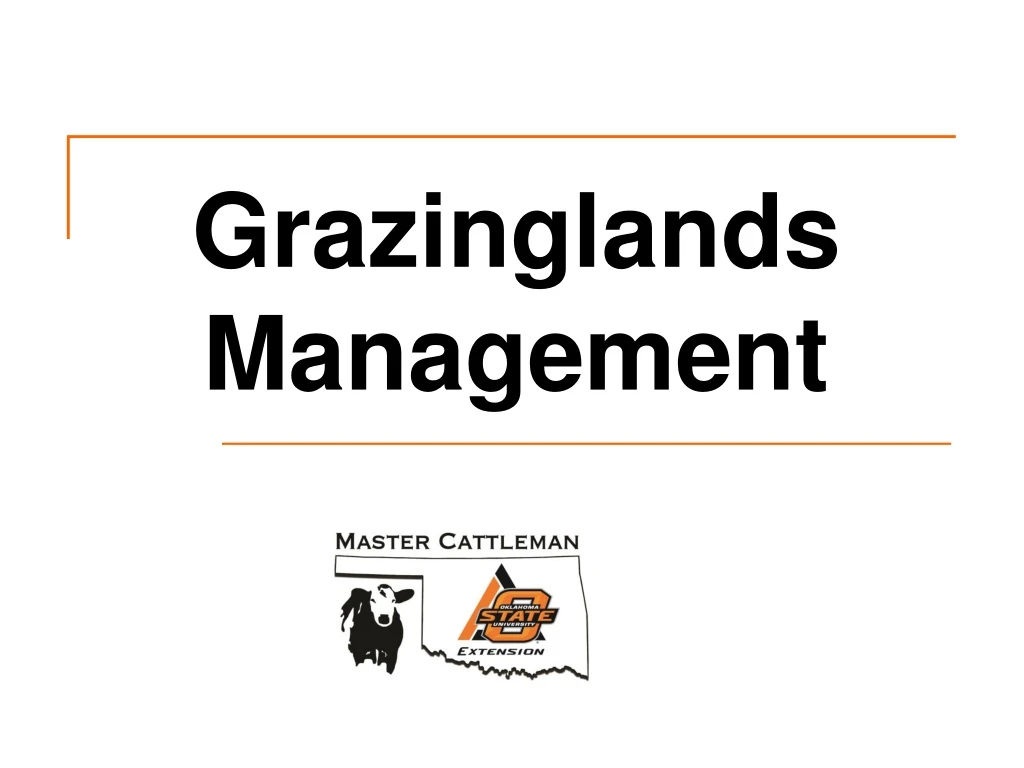 grazinglands management