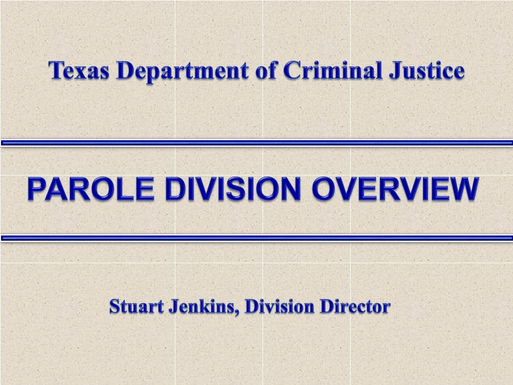 texas department of criminal justice