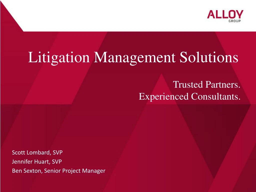 litigation management solutions