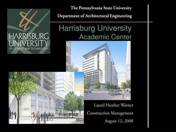 The Pennsylvania State University Department of Architectural Engineering