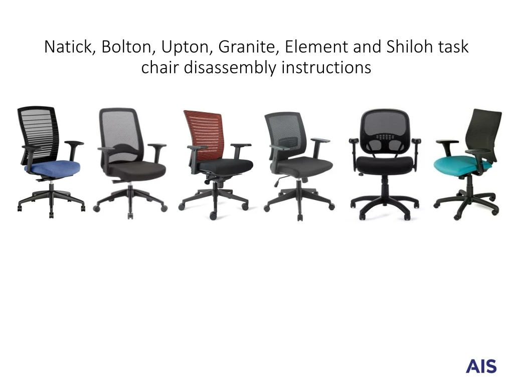 natick bolton upton granite element and shiloh task chair disassembly instructions