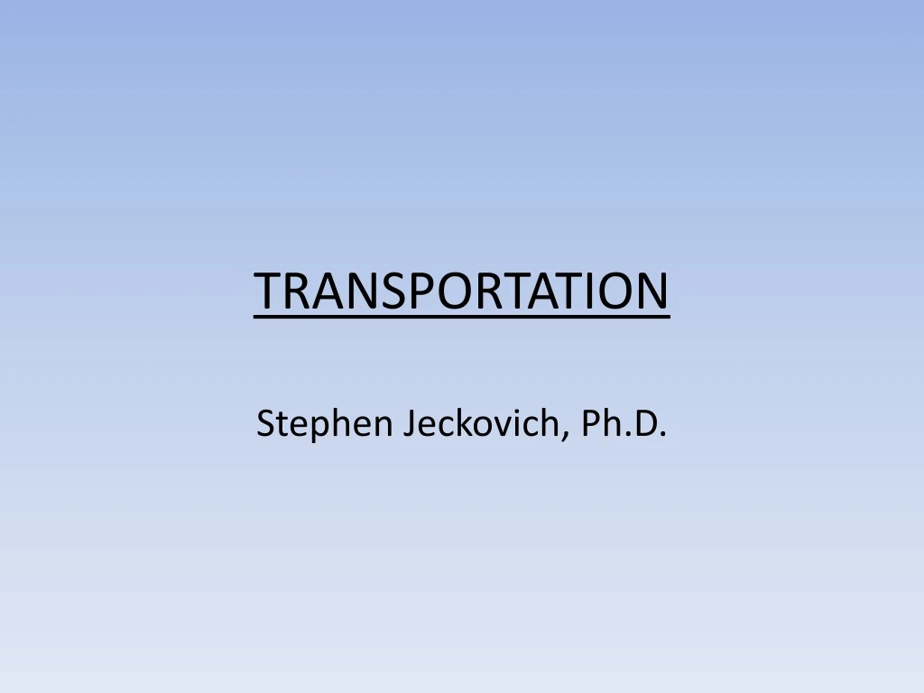 transportation