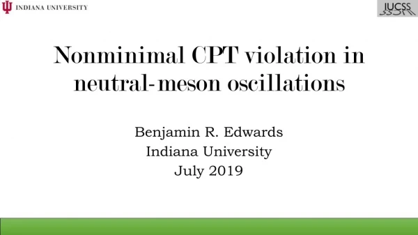 Nonminimal CPT violation in neutral-meson oscillations