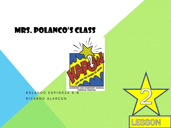 Mrs. Polanco’s Class