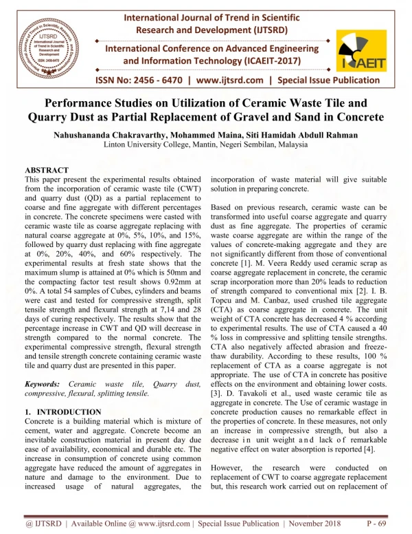 international journal of trend in scientific