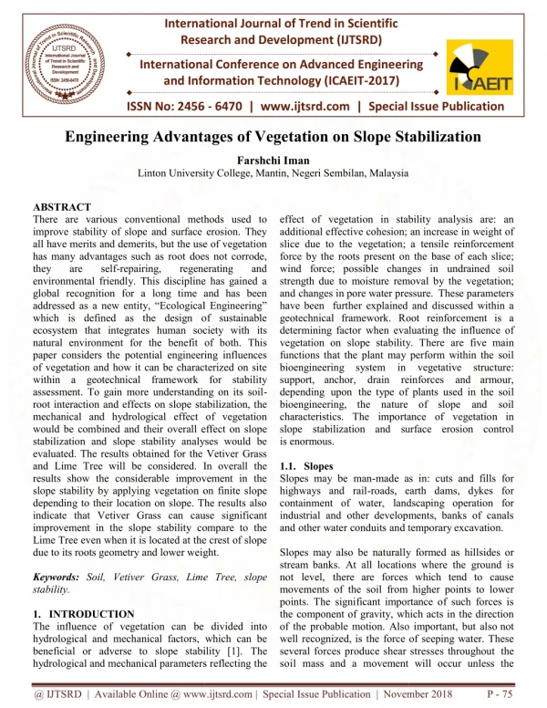 international journal of trend in scientific