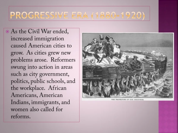 Progressive era (1880-1920)