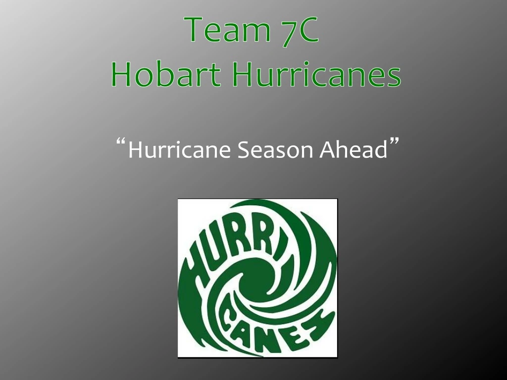 team 7c hobart hurricanes