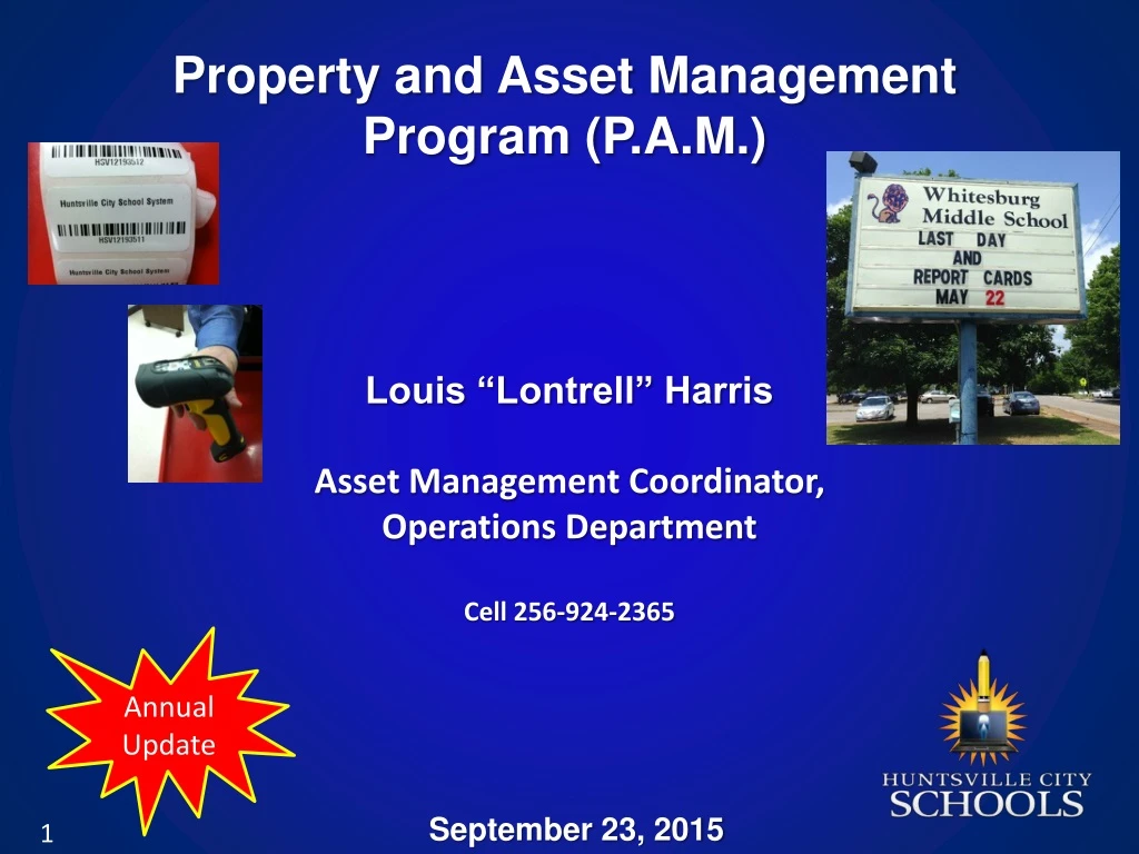 property and asset management program p a m