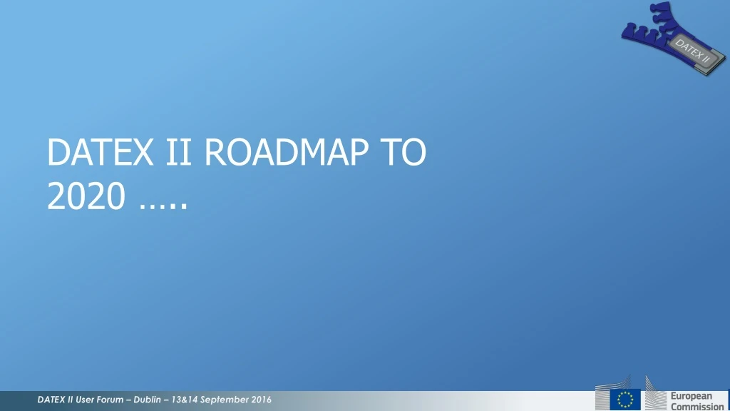 datex ii roadmap to 2020