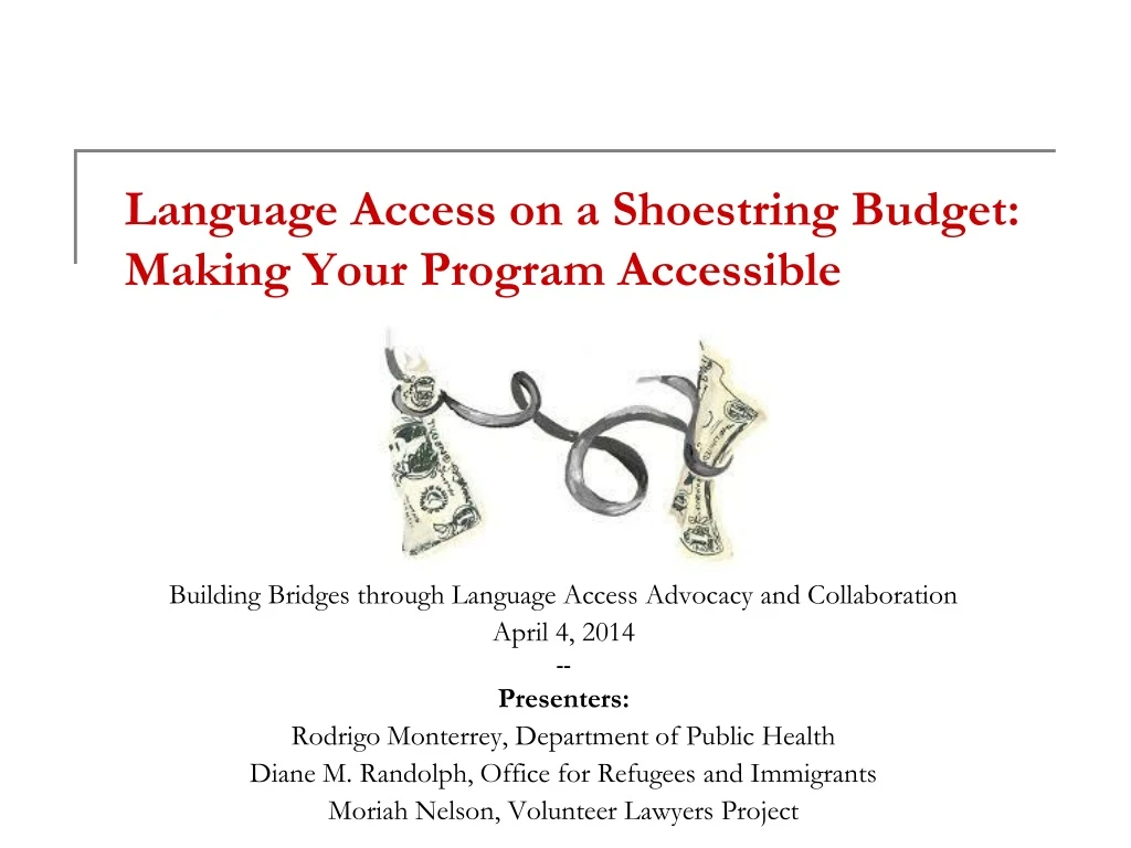 language access on a shoestring budget making your program accessible