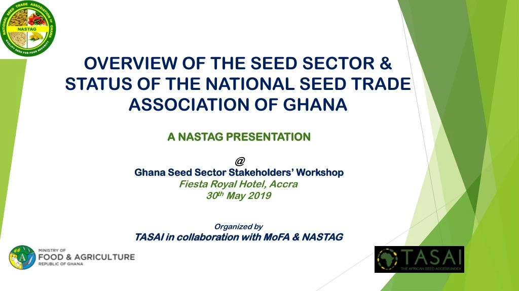 overview of the seed sector status