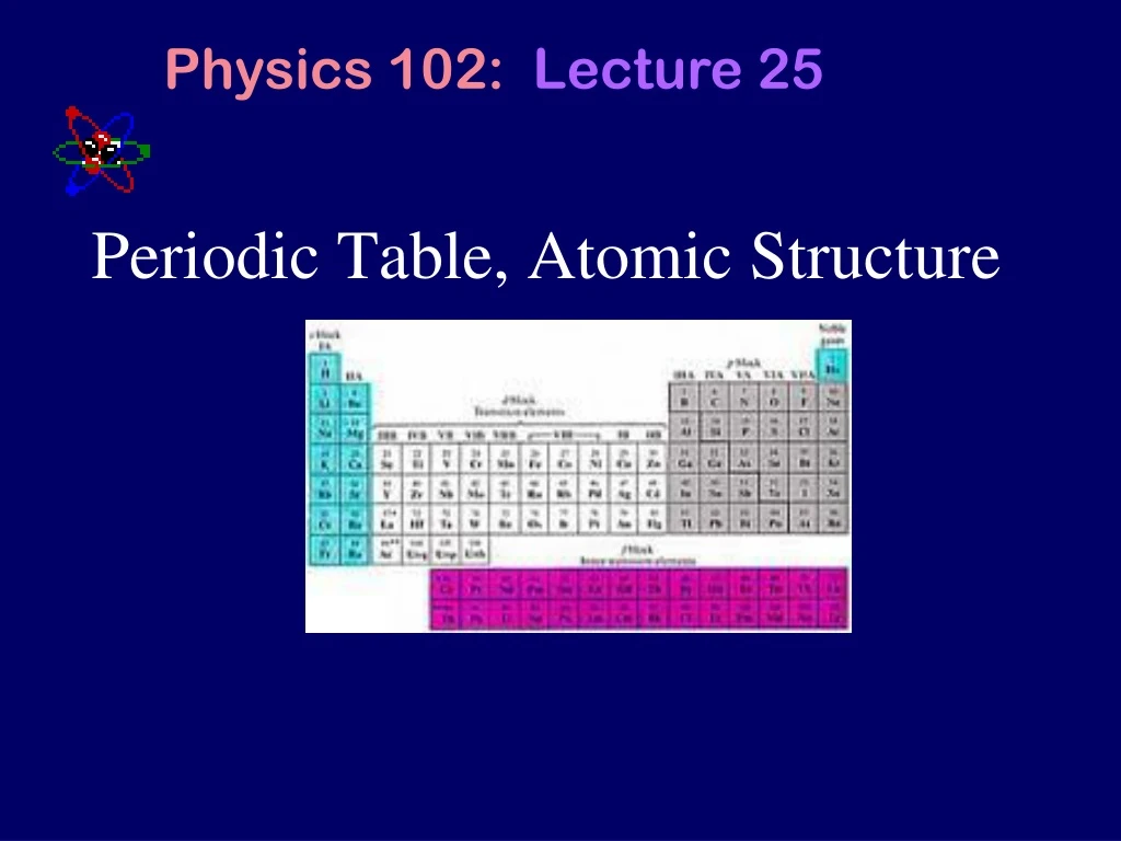 periodic table atomic structure